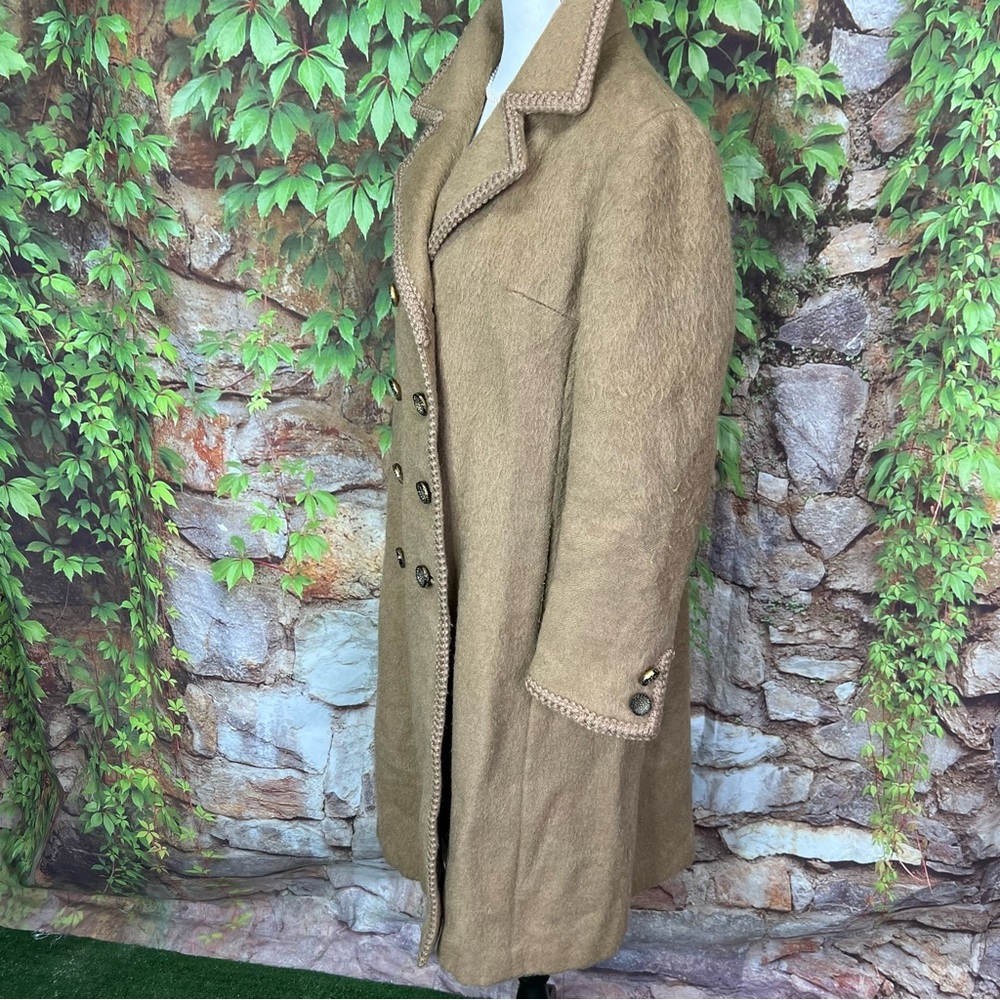 VINTAGE LODENFREY Rare Munich Alpine Loden Coat Camel Wool, 10/M - Picture 8 of 16